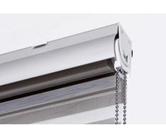 Estoralis Margaery Estor Enrollable Doble Tejido, Noche y dÃ­a, Gris, 100 x 250 cm