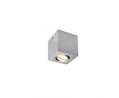 SLV Aluminio TRILEDO Single/Foco, luz de inundación, proyector Techo, luminaria de Superficie, iluminación Interior / GU10 10 W
