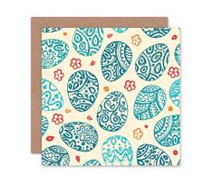 Wee Blue - Tarjeta de felicitación, diseño de Huevo de Pascua