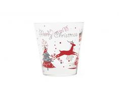 Excelsa Christmas - Juego de 6 vasos de agua de cristal