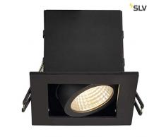 Slv kadux - Luminaria empotrar led dl cuadrado 9w 3000k negro