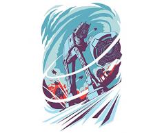Komar Wandbild Von Star Wars Classic Vector Hoth | Kinderzimmer, Jugendzimmer, Dekoration, Kunstdruck | ohne Rahmen | WB109-40x50 fotomural, carbÃ³n