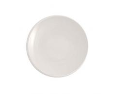 Villeroy & Boch 10-4264-2640 NewMoon-Plato de Desayuno (Porcelana, Apto para lavavajillas, 24 cm), Color Blanco, Porcelain Premium