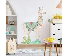 RoomMates - Pegatinas Gigantes para Pared, diseÃ±o de Llama, Color Azul