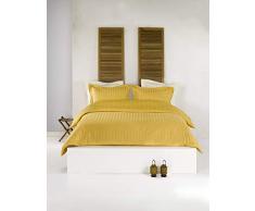 De Witte Lietaer Zygo - Juego de Ropa de Cama, algodón Peinado, Jaune Ocre, 200 x 220 cm