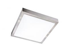 Lámpara de techo Action, 1-lámpara de techo, Serie Sana, 1 x LED, 15 W, ancho 35 cm, profundidad 35 cm, 3000 Kelvin, 1100 lúmenes, plata 988101701350