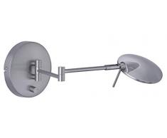 Trio Lighting Aplique decorativo moderno Kazan, LED integrado 80% ahorro de energÃa, 8 W, NÃquel mate