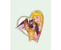 Komar Disney Wandbild Von Aurora & Owl | Kinderzimmer, Babyzimmer, Dekoration, Kunstdruck | ohne Rahmen | WB081-40x50 fotomural, carbÃ³n