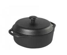 SKEPPSHULT - Fuente para Asar (Hierro Fundido, 3 L), Color Negro