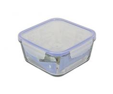 GÃ©nÃ©rique Unbranded 8012719Â Superblock - Recipiente Cuadrado con Tapa, Cristal Transparente, 21Â x 16,3Â x 8,5Â cm, 83Â cl