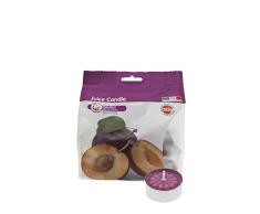 Cereria de Giorgio Concentrado de Vela Tealight perfumadas Alla Frutas, Cera, Ciruela, 3.8Â X 3.8Â X 1.6Â cm, 25Â Unidades