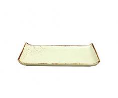 Creatable Earth 22086 - Bandeja para barbacoa (33 x 16,5 cm), diseño de gres