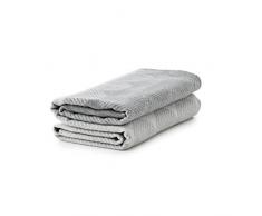 Normann Copenhagen Ekko - Manta (Lana, 130 x 180 x 2 cm), Color Negro y Gris