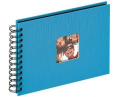 Walther Design SA-109-U álbum de Caracol Fun, 23x17 cm, 40 páginas Negras, con el Corte para un Foto, Azul océan