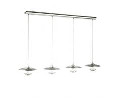 Eglo Lámpara Colgante 1 Luz Toronja, 5.3 W, Blanco, 3 x 22 x 38 cm