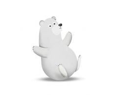 Komar Wandbild Von Cute Animal Polar Bear | Poster, Bild, Wohnzimmer, Schlafzimmer, Dekoration, Kunstdruck | ohne Rahmen | P111A-40x50 fotomural, WeiÃ, Grau, Schwarz