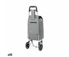 BigBuy Home Carro de Compra, Gris, Estándar