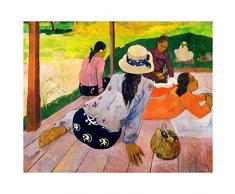 Legendarte Paul Gauguin La Siesta Impresión Digital sobre Lienzo, cm. 80x100
