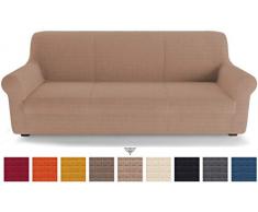 PETTI Artigiani Italiani Sofas, Funda de Sofa Elastica, 100% Made in Italy, Microfibra, Paloma Gris, 2 Plazas (130 a 170 cm)