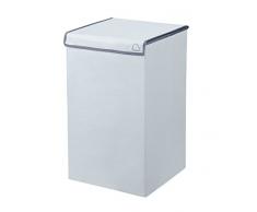 Kleine Wolke 5831146860 cesto de la Ropa Sucia Volta, 32 x 54 cm, Colour Plateado y Gris