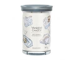 Yankee Candle Vela aromática Signature | Vela de vaso grande de manta suave con doble mecha, mezcla de cera de soja larga combustión, regalo perfecto para mujeres