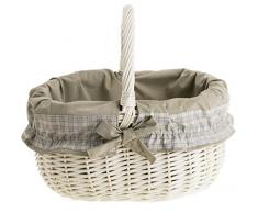 S de wicker24 115 â 42/W/o5 Cesta de la Compra de Mimbre, Cesta, Beige, 34 x 42 x 36 cm