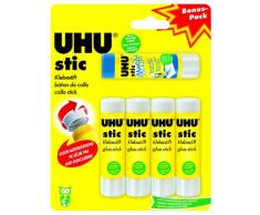 UHU 45275, Barras de pegamento, Amarillo, 4 barras y 1 Magico barra ( 5x8.2 gr)