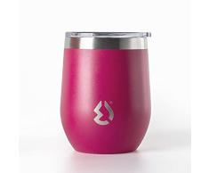 Tumbler vaso termico acero inox 310ml con tapa de Water Revolution Rojo