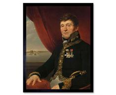 Daiwaille Jan Blanken Jansz Water Works Portrait Art Print Framed Poster Wall Decor 12x16 inch Agua Trabajo Retrato Pï¿½ster pared