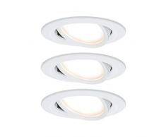 Paulmann 934.85 foco Recessed lighting spot Blanco 6,5 W A+ - Punto de luz (Recessed lighting spot, 3 bombilla(s), LED, 6,5 W, 2700 K, Blanco)