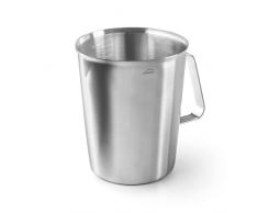 Lacor - 62742 - Jarra Medidora, Taza de Medir, Medidor de LÃ­quidos, Acero Inoxidable, 15 cm, 2 L