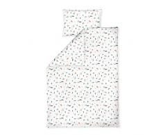 Julius Zöllner Jersey - Ropa de Cama Infantil de 100 x 135 + 40 x 60 cm, Juego de 2 Piezas de Funda nórdica y Funda de Almohada, 100 % algodón, con Cremallera, Standard 100 by Oeko-Tex, Little Fox