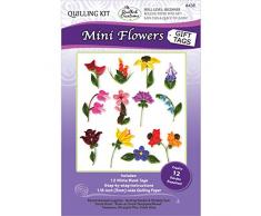 Quilled Creations Kit de Quilling de Papel Mini Flor Etiquetas de Regalo