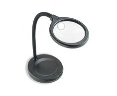 Carson Deskbrite llampara con Lupa de 2X de Aumento, Lente de Punto de 5X y luz LED (LM-30EU)