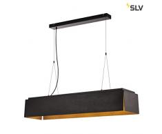 SLV Avento – 110 PD, lámpara LED Indoor – Lámpara de techo, color negro/oro, 3000 K, aluminio, 28 W