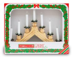 Konstsmide 1068-010 - Guirnalda LED para el Ã¡rbol de navidad (velas de luz, 10 diodos de blanco cÃ¡lido, 230 V, 1W, para interiores)