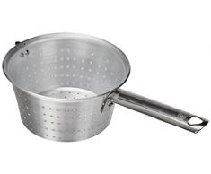 Ollas Agnelli Colador cÃ³nicos con Mango y el Gancho de Aluminio Tubular de Acero Inoxidable, 1.9 litros, Plata