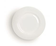 Excelsa Modern Plato Fruta, Porcelana, Blanco, 21Â x 21Â x 2Â cm