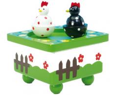 Spieluhrenwelt 43799 - Caja de música con gallinas bailarinas