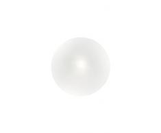 Ideal Lux Smarties Bianco AP1 iluminación de pared Apto para uso en interior Blanco G9 40 W - Lámpara (Cepillado, Alrededor, 1 bombilla(s), 40 W, G9, Blanco)