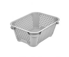 keeeper Cesta apilable, DIN A7, 16 x 12 x 7 cm, Mirko, Gris Nordic
