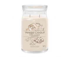 Yankee Candle Vela perfumada de la firma | Vela caliente de cachemira grande con mechas dobles | Vela de combustiÃ³n larga de mezcla de cera de soja | Regalo perfecto para mujeres