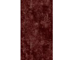 Homemania - Alfombra Estampada, 25% poliÃ©ster, 75% algodÃ³n, Rojo