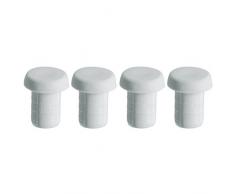 WMF Juego 4 Soportes para Tabla de Cortar, Blanco