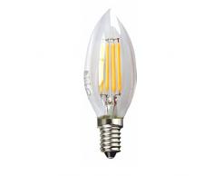 Silver Electronics LED Filamento Vela E14, 4 W, 3 x 3.5 x 9.69 cm
