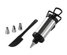 Premier Housewares 9101900 - Juego de moldes para tartas y galletas, acero inoxidable, color negro