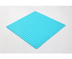 Caro - Alfombra Antideslizante (PVC, 55 x 55 cm), Color Azul