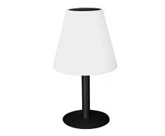 Velamp MINI EXTENZA Lámpara de mesa LED con energÃa solar. Altura: 36 cm, para exteriores IP66. Con control remoto: elección entre blanco y 7 colores. Inalámbrico. Para jardÃn, terraza