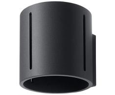 sollux Lighting Inez lámpara de pared, aluminio, negro