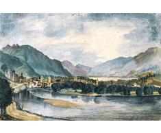 Cuadro Lienzo, Impresión Digital - La Ciudad De Trento Albrecht Dürer, cm. 60x90 - Decoración Pared